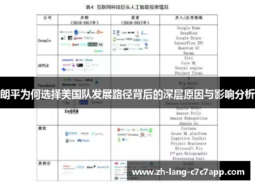 朗平为何选择美国队发展路径背后的深层原因与影响分析